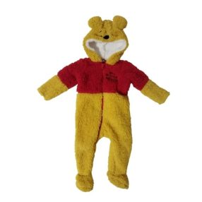   3-6 hónaposra (62-68-as méretű) szőrmés Micimackó jelmez, háziruha, levegőztető overall - Disney - ÚJ