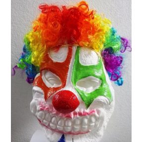 Horror bohóc gumi maszk, álarc - ÚJ