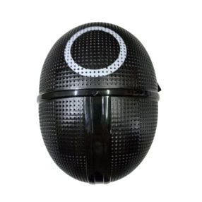 Fekete maszk, álarc, kör mintával - Squid Game - ÚJ