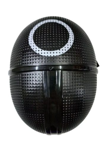 Fekete maszk, álarc, kör mintával - Squid Game - ÚJ