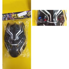   Ledes, világítós fekete álarc - Black Panther - Fekete Párduc - Marvel - ÚJ