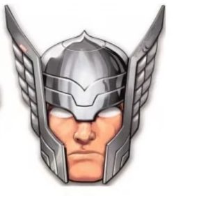   Thor papír álarc, maszk - Marvel Hősök - ÚJ (kicsit meghajlott a sisakjának a sarka)