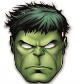 Hulk papír álarc, maszk - Marvel Hősök - ÚJ