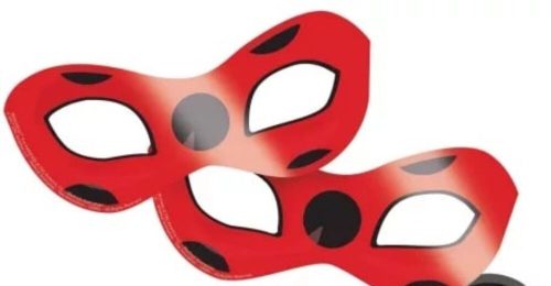 Katica papír szemmaszk, kisméretű, 1 db - Miraculous  - ÚJ