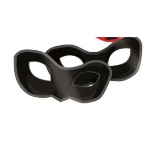   Fekete macska papír szemmaszk, kisméretű, 1 db - Miraculous - ÚJ