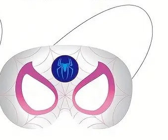 Spidergirl papír maszk, álarc - Spiderman - Pókember - ÚJ