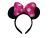 Pink világító Minnie Egér fül, fejpánt - ÚJ