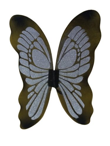 Fekete-ezüst pillangó szárny - ÚJ