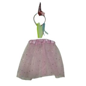 Rózsaszín 2 részes unikornis jelmez - ÚJ