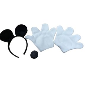 3 részes jelmez kiegészítő szett - Miki Egér - ÚJ