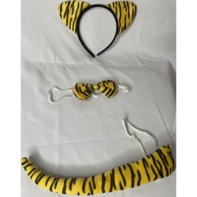 3 részes sárga tigris szett, jelmezkiegészítő - ÚJ