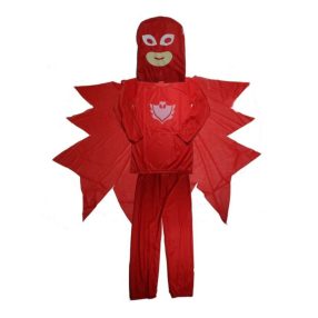   7-8 évesre piros jelmez, bagoly (L) - Pizsihősök - PJ Masks - ÚJ
