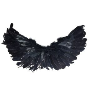   Fekete angyalszárny, szárny, jelmezkiegészítő, nagy méretű - ÚJ