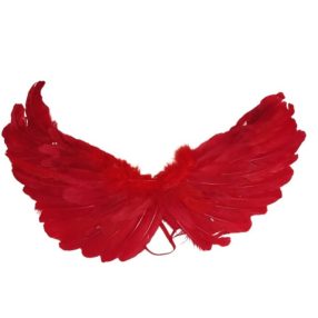   Piros angyalszárny, szárny, jelmezkiegészítő, nagy méretű - ÚJ