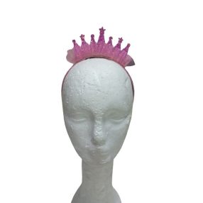 Rózsaszín korona fejpánt, jelmezkiegészítő - ÚJ
