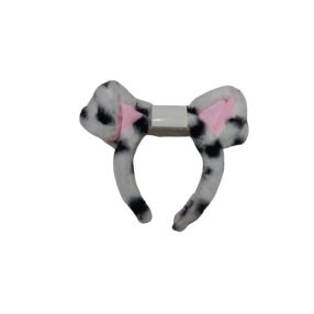   Szőrmés dalmata kutyafül fejpánton, jelmezkiegészítő - ÚJ