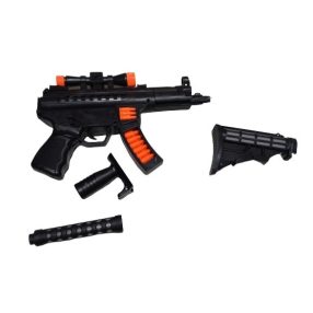   Hangot és fényt adó gépfegyver, játék, jelmezkiegészítő - ÚJ