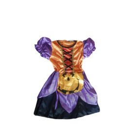    3-4 évesre lila-narancssárga hallowen jelmezruha, boszorkányruha - Halloween 