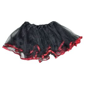4-6 évesre fekete-piros denevéres jelmezszoknya (hibás)