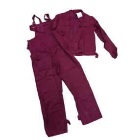 Férfi bordó munkásruha szett (nadrág és kabát) - ÚJ