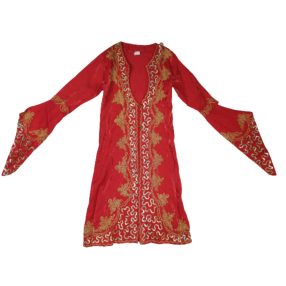   Kamasz vagy női piros alapon arany hímzésű ruha jelmezruha