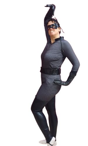 Női L-es macskanő jelmez kiegészítőkkel - Catwoman - ÚJ