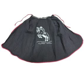 Fekete cowboy, sheriff jelmezpalást, 57 cm hosszú 