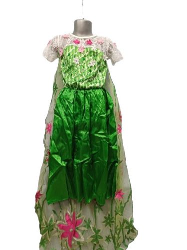 128-134-es (8-9 évesre) zöld Elza jelmez - Frozen, Jégvarázs - ÚJ