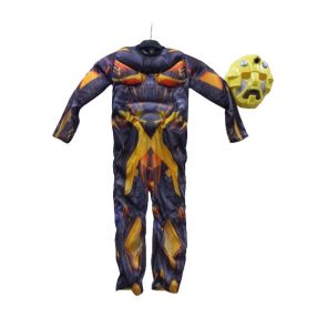   2-4 évesre izmosított Bumblebee, űrdongó jelmez álarccal - Transformers - ÚJ