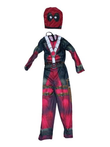 5-6 évesre izmosított Deadpool jelmez maszkkal - ÚJ