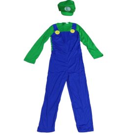   3-4 évesre (S) 2 részes Luigi jelmez - Super Mario - Nintendo - ÚJ