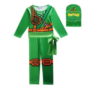 110-es zöld Ninjago jelmez, 3 részes - ÚJ