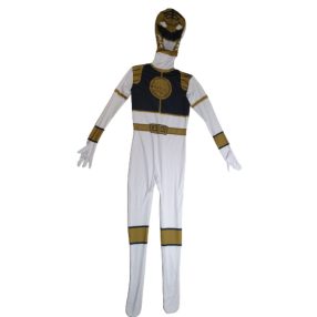 Fehér felnőtt vagy kamasz jelmez - Power Rangers - ÚJ