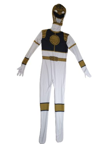 Fehér felnőtt vagy kamasz jelmez - Power Rangers - ÚJ