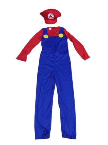 5-6 évesre (M) 2 részes Mario jelmez - Super Mario - Nintendo - ÚJ