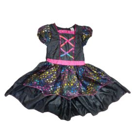   5-6 évesre színes csillagos fekete halloween jelmezruha - Tesco