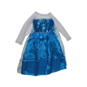   7-8 évesre kék flitteres jelmez - Frozen - Jégvarázs - ÚJ