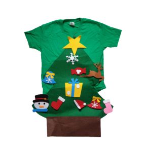 Karácsonyfa jelmezruha (filc)