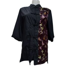   Fekete kínai jelmezfelső (kamasz vagy kisebb felnőtt méret)