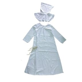   Fehér szerzetesruha csuklyával, jelmez, felnőtt méret - ÚJ