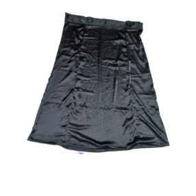   Női nagyméretű fekete selyem alsószoknya, jelmezkiegészítő