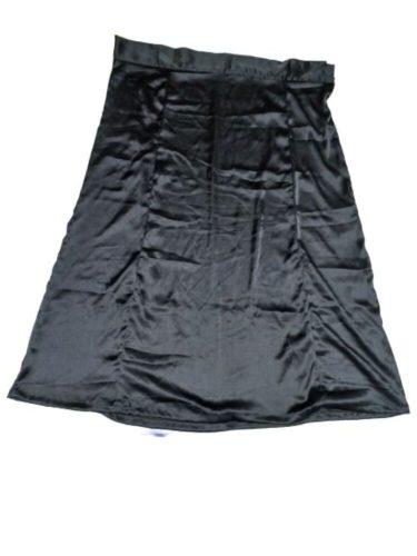 Női nagyméretű fekete selyem alsószoknya, jelmezkiegészítő