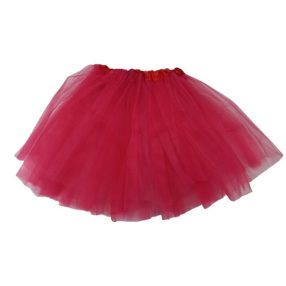 4-6 évesre piros tüllszoknya, tüll-tütü - ÚJ