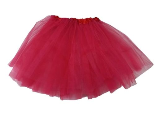 4-6 évesre piros tüllszoknya, tüll-tütü - ÚJ