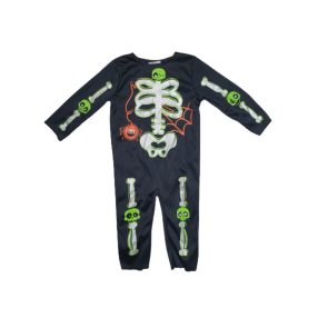   Kb 2 évesre fekete csontvázas jelmezruha - Tesco - Halloween