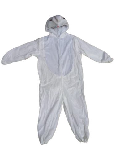 6-7 évesre fehér nyuszi jelmez (L) - ÚJ