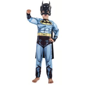   9-10 évesre izmosított prémium jelmez maszkkal - Batman - ÚJ