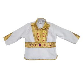   92-es fehér alapon arany és színes kövekkel díszített jelmezfelső