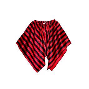 3-4 évesre piros-fekete csíkos jelmez szoknya