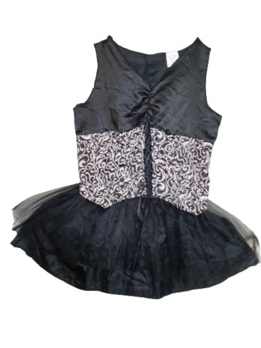 Női 42 -es fekete-fehér mintás tüllös jelmezruha